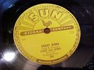 Rare Sun ROCKaBILLY 78 rpm,JERRY LEE LEWIS, CRAZY ARMS