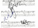 PINK FLOYD FULLY SIGNED SHEET MUSIC  W/COA - MONEY