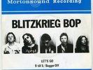 BLITZKRIEG BOP Let's go Mortonsound '77 punk ORIG M-