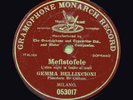 BELLINCIONI Red G&T MEFISTOFELE 78rpm shellac record