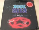 RUSH group autographed signed ALBUM / LP w/COA