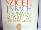 J.S. BACH sonatas & partitas BACH GUILD box LP SZIGETI