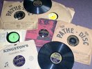 Grammophon Schellack Platten Antik ca 1920 Nachlass Rar