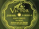 ANDREW & JIM BAXTER VICTOR 38002 78RPM old-timey fiddle