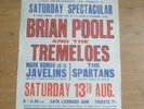 The Tremeloes + The Who + Kinks 1966 UK Concert Poster
