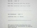 STRANGLERS / THE JAM RADIO INTERVIEW RECORDINGS WELLER