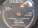 DAVID BOWIE Ashes to ashes RARE 7 SINGLE 45 CHILE CHILI