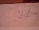 Original Autograph Signed By SID VICIOUS SeX PiStOlS