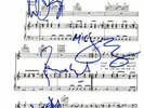 ROLLING STONES FULLY SIGNED SHEET MUSIC W/COA -  SUGAR