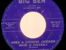 RARE 50s NOVELTY 45 NERVOUS NORVUS-PIGTAIL BIG BEN 1614