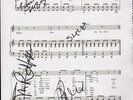 SEX PISTOLS ANARCHY UK SHEET MUSIC FULLY SIGNED W/COA