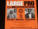 LARGE PROFESSOR–SECRET DESIGN Japan Only Random Indie