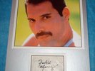 FREDDIE MERCURY Queen HAND SIGNED PHOTO DISPLAY