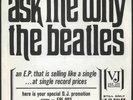 BEATLES ASK ME WHY + 3 Vee Jay Promo Picture Sleeve PS
