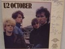 U2 OCTOBER MEGA-RARE UK ORIG LP FULLY AUTOGRAPHED ALL 4
