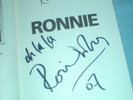 SIGNED RONNIE WOOD ROLLING STONES 1ST ED BOOK RONNIE