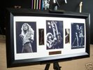LED ZEPPELIN ORIGINAL MUSIC MEMORABILIA GALLERY FRAMED