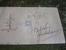 Led Zeppelin - all 4 signed autograph page 1979
