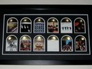 The Beatles 'All 12 Gold Record Trading Cards Framed'