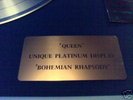 QUEEN FULLY SIGNED PLATINUM DISC DISPLAY .100% GENUINE