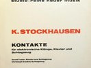 STOCKHAUSEN Kontakte TUDOR elect/pn/per 60's WERGO RARE