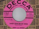 ROCKABILLY 45 JIMMY AND JOHNNY DECCA SWEET LOVE ON MY