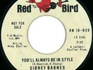 Sidney Barnes RARE Northern Soul 45 on Red Bird