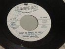 TEENER 45 DON'T BE AFRAID TO CRY LANNY DUNCAN AUTOGRAPH