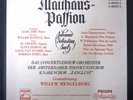 Bach - Passion - Mengelberg - earliest Philips / NM