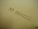 THE BEATLES.  WHITE ALBUM.  MONO. VERY LOW NUMBER.