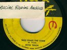 TOSH PETER-HERE COMES THE JUDGE-SHOCK  RARE-REGGAE 45