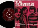 THE KINKS - VICTORIA - DANISH 45+PS 69 - FREAKBEAT MOD