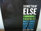 CANNONBALL ADDERLEY, SOMETHIN' ELSE BLUE NOTE MONO LP