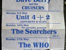 The WHO, SEARCHERS, Dave Berry, Bath concert flyer 1965