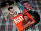 3 - 45 rpm  RECORDS Ricky Nelson  Verve records vintage