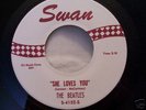 The Beatles She Loves You Rare 1963 White Label Swan 45