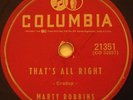 MARTY ROBBINS 78 RPM THAT'S ALL RIGHT ORIGINAL BY ELVIS