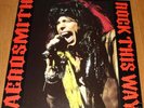 AEROSMITH Rock this way RED VINYL Live 1990  DOUBLE LP