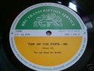 BBC TRANSCRIPTION DISC-FLAMING YOUTH(GENESIS)-N SEEKERS