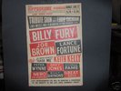 EDDIE COCHRAN BILLY FURY JOE BROWN RARE POSTER ORIGINAL