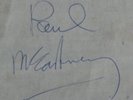Original Paul McCartney Autograph