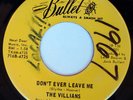 VILLAINS rare psych garage rock TN 45 on Bullet