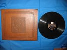 Leder-Record-Album  mit  14 uralten Schellack-Platten