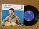 Rare EP France Elvis Presley : Surrender petit trou 