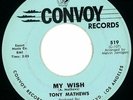 Tony Mathews RARE Northern Soul 45 on Convoy