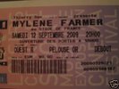 MYLENE FARMER CONCERT 12/09/09 PARIS   PELOUSE OR 