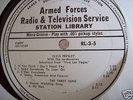 Elvis Presley-Armed Forces Radio LP-Viva Las Vegas RARE