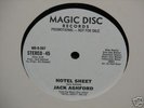 RARE Jack Ashford Hotel Sheet 12” Disco Funk Single NM