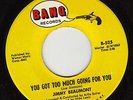 BANG 525 JIMMY BEAUMONT Too Much Going For You SOUL 45