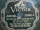 78)  78 RPM   BABY ROSE MARIE & ORCH.  VICTOR 22960  
